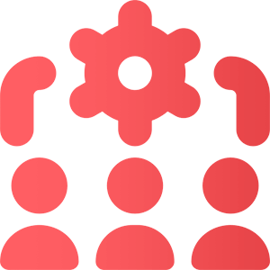 lead-management Icon showing three people thinking