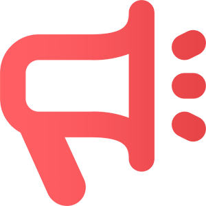 megaphone Icon showing a megaphone
