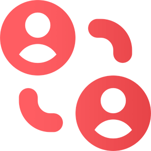 people-network-partner Icon showing two people's avatars