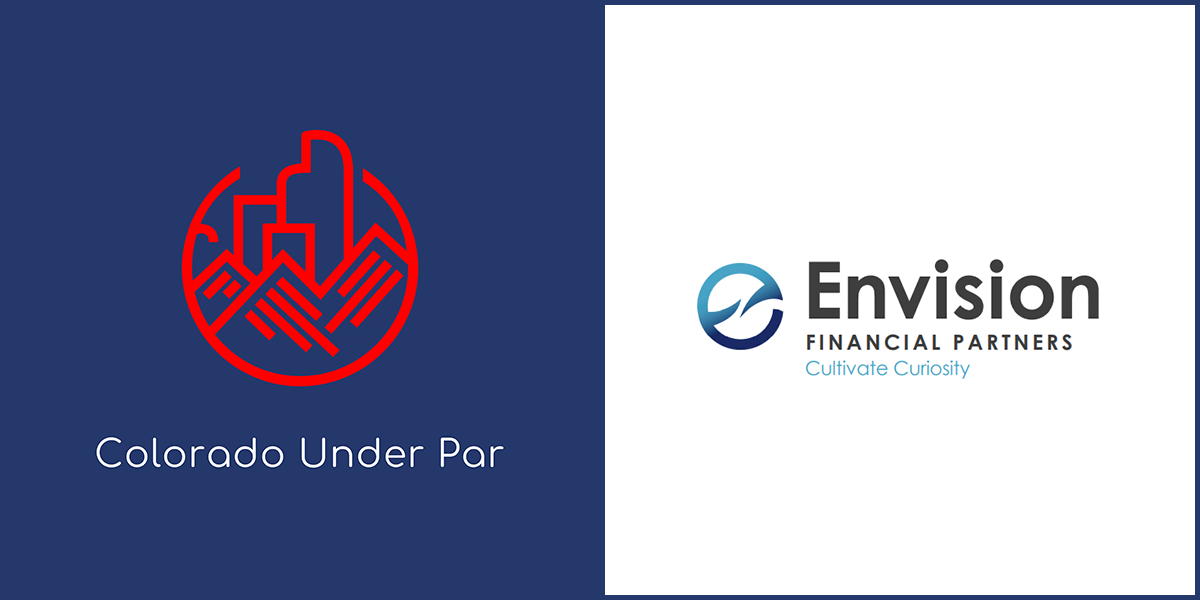 Colorado Under Par and Envision Financial Partners logos side by side