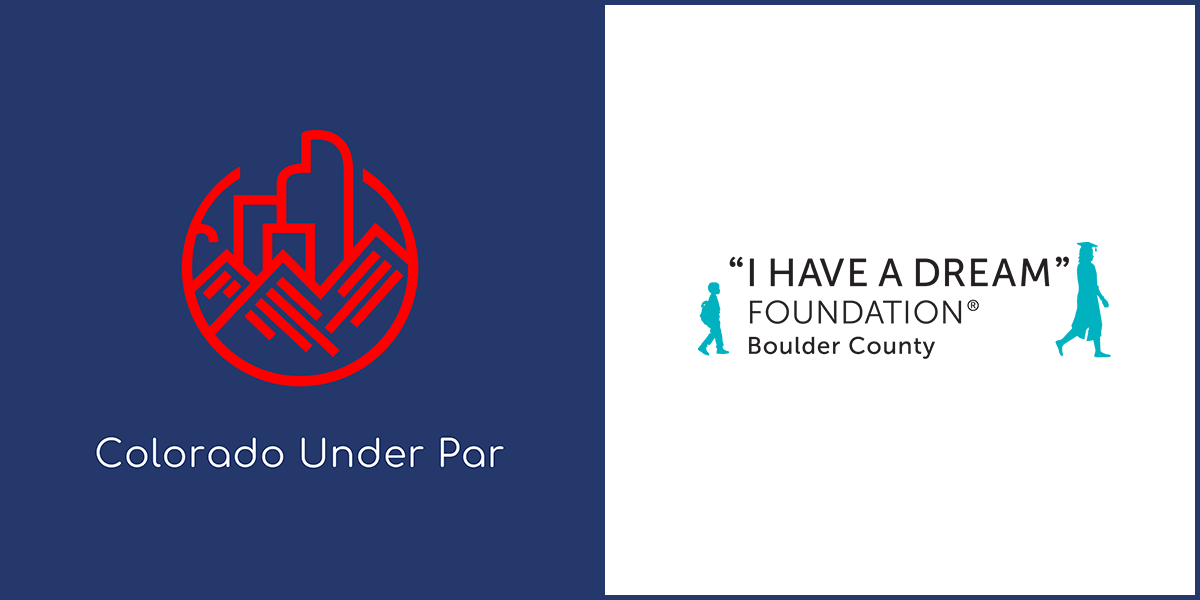 Colorado Under Par and I Have A Dream Foundation Boulder County logos side by side